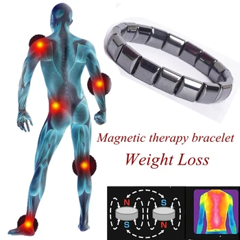 טיפול מגנטי הצמיד Homme במשקל אנרגיה מגנטים המטיט להקל על כאבים בשורש כף היד תכשיטים לנשים הגוף הרזיה צמיד