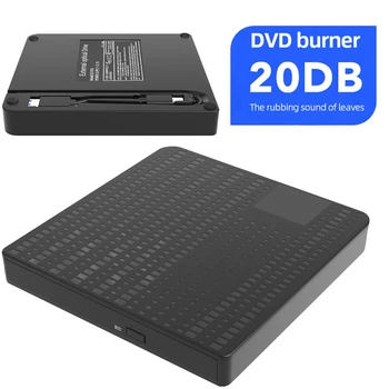 כונן חיצוני USB 3.0&Type-C צורב DVD משולב כרטיס סופר מקליט CD/DVD/VCD שחקן כוננים אופטיים, כונן DVD ROM עבור מחשב נייד