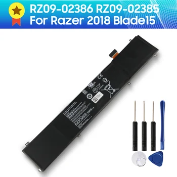 מקורי סוללה של מחשב נייד RZ09-0288 RC30-0248 על Razer 2018 Blade15 RZ09-02386 RZ09-02385 5209mAh סוללה מקורית + כלי