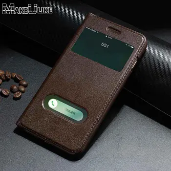 מקורית נרתיק עור עבור Iphone 7 7 8 פלוס SE 2020 במקרה להציג חלון מגנטי כיסוי מגן Coque עבור Iphone 8 7Plus Case Flip