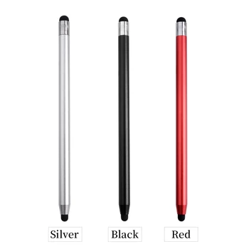 מתכת עט קיבולי עבור Huawei לוח M6 אנדרואיד, תפוח נייד טלפון אוניברסלי Stylus גומי סיליקון טיפ iPad Stylus