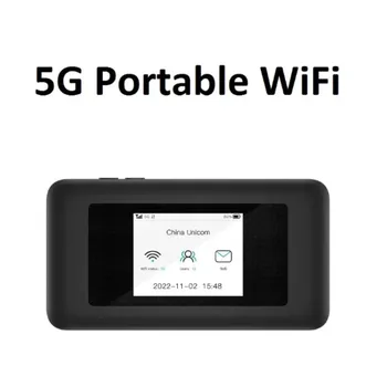 נייד Dual Band 5G כיס נתב WiFi פתוחה 4G 5G MiFis נתב עם כרטיס ה Sim-חריץ הסוללה 5000mAh