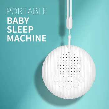נייד התינוק רעש לבן שינה מכונת 0 צלילים מרגיעים 15/30/60min טיימר נפח מתכוונן נטענת USB תינוק מוסיקלי תיבת