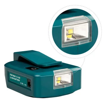 סוללה מתאם עבור מקיטה עובד LED אור מקיטה 14.4 V/18V סוללה Li-על BL1830 BL1430 Dual USB נייד מנורת פנס
