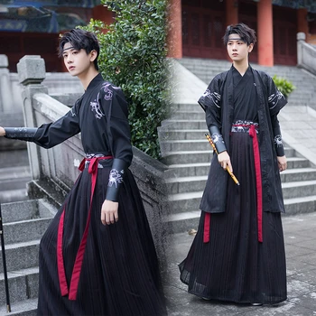 סינית עתיקה Hanfu שמלת ליל כל הקדושים תחפושות קוספליי שמלת מסיבת טאנג חליפה מסורתית קלאסית שושלת טאנג סייף החלוק