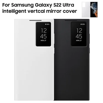 עבור SAMSUNG Galaxy S המראה מקרה Case Flip GALAXY S22Ultra S22 אולטרה 5G SM-S908DS Slim Case Flip כיסוי טלפון