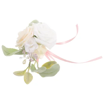 פרחים מלאכותיים זר קישוט כף יד מזויפים הזר פרופ מסיבת החתונה זר כלה