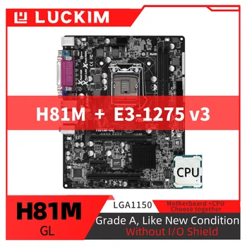 שופץ H81M-GL לוח האם LGA1150 E3-1275 v3 להגדיר ערכת עם מעבד