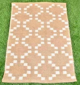 שטיחים 2x3 מטר שטיח יוטה טבעי ולא צמר לבן קלוע הפיך טבעי סיבי השטיח